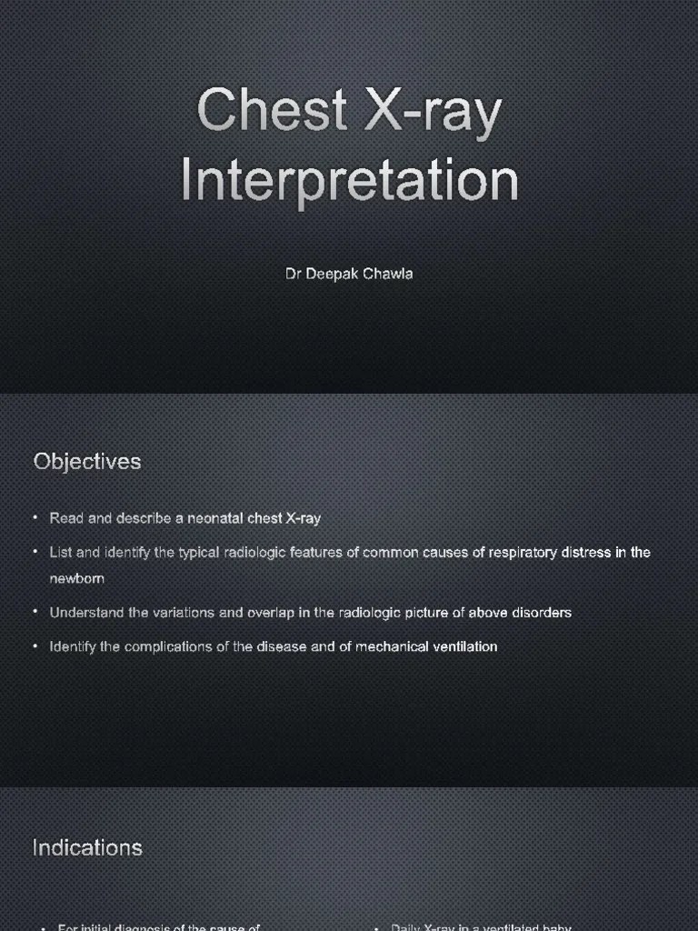 Neonatal Chest XRay PDF