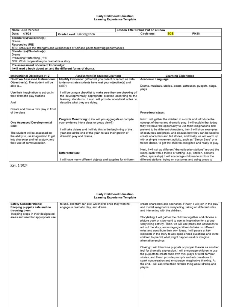 drama lesson plan | PDF | Learning | Storytelling