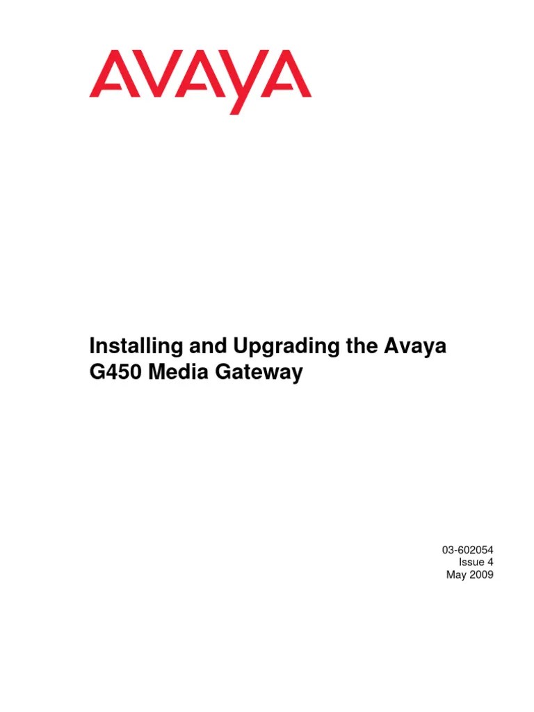 Avaya-Installing-and-Configuring-G450-Media-Gateway | PDF | Information