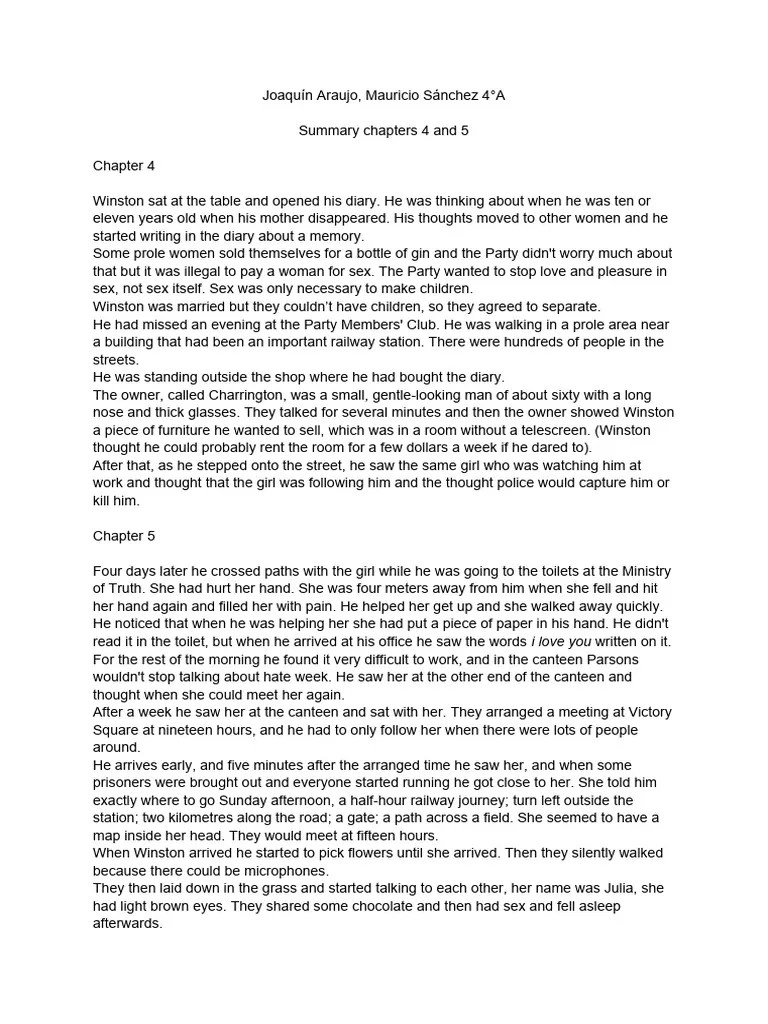 Summary Chapters 4 PDF
