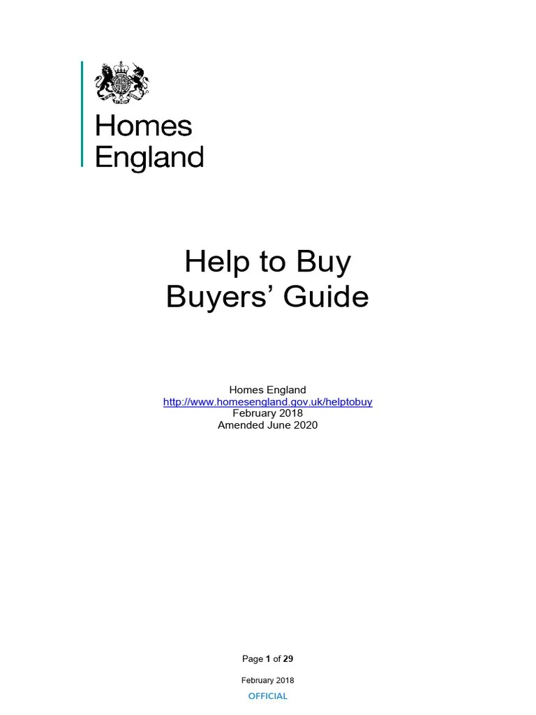 Help To Buy Buyers Guide June2020 FINAL PDF Mortgages Equity (Finance)