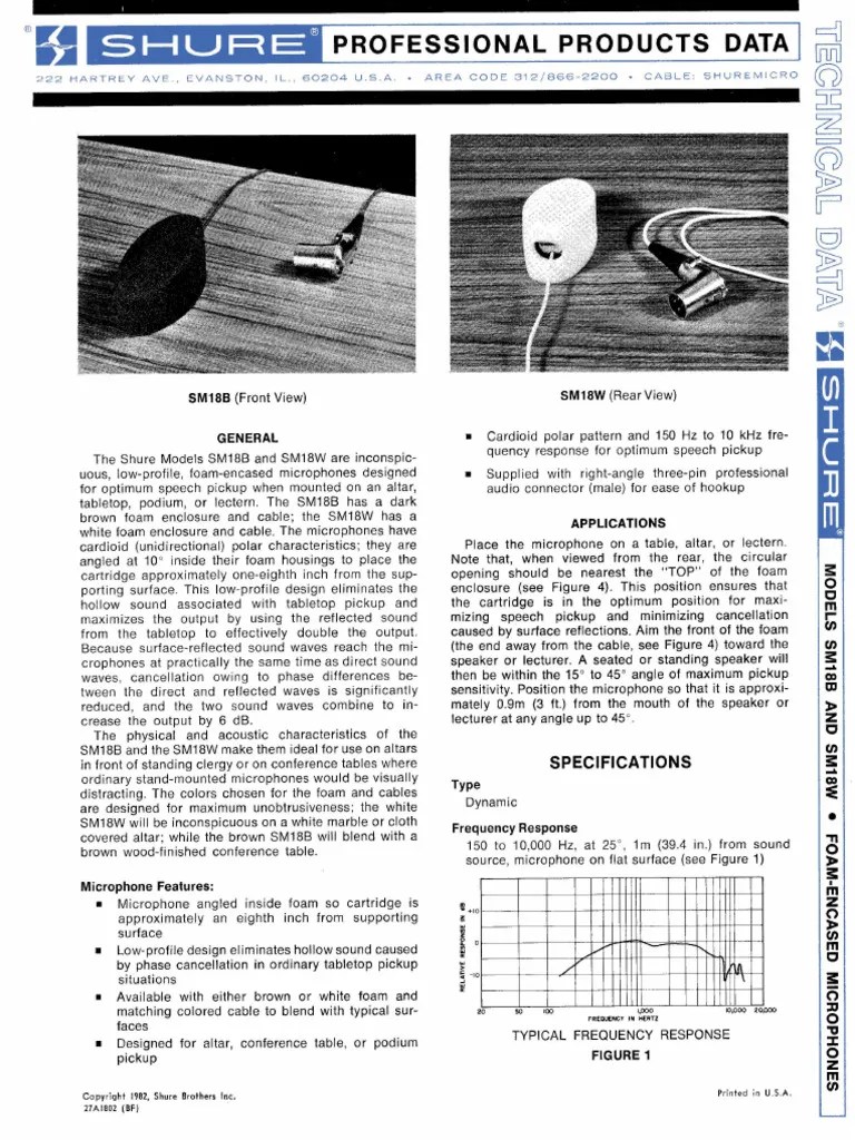 shure | PDF | Microphone | Loudspeaker