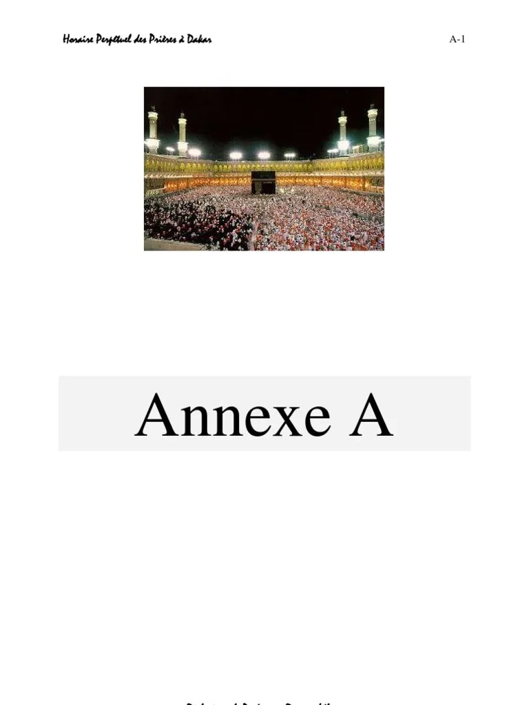 Horaire Perpétuel Prières À Dakar | PDF | Mots sémitiques | Religions  abrahamiques