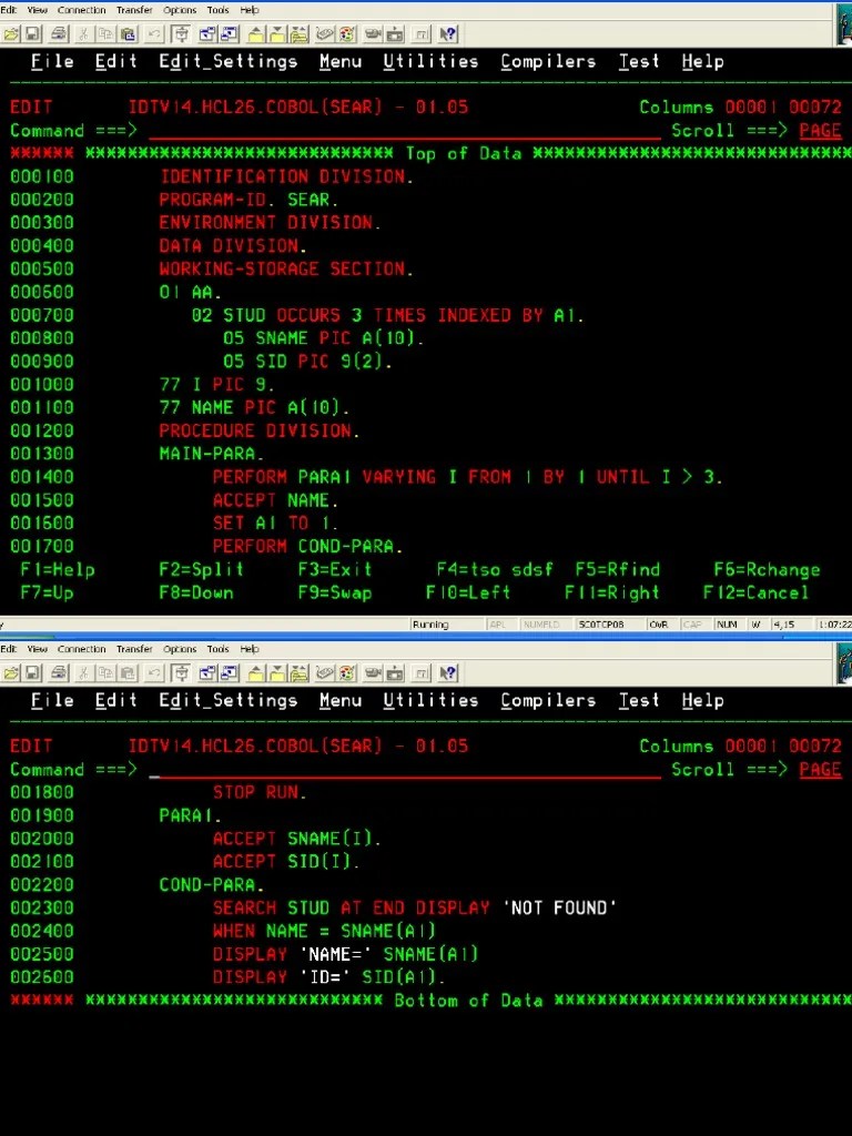 Cobol File Operations With Sample Programs Tutorialbrain