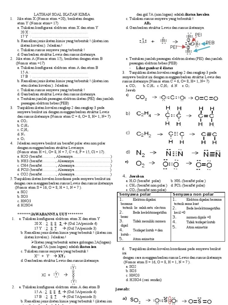 Latihan Soal Ikatan Kimia | PDF