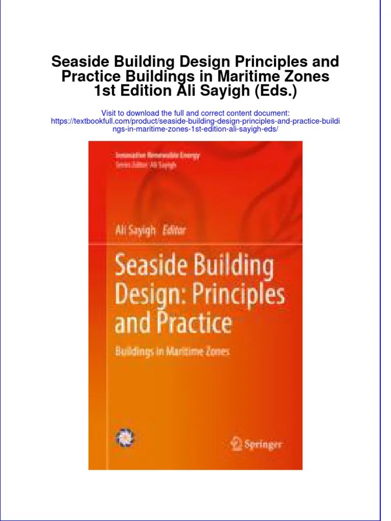 Textbook Seaside Building Design Principles and Practice Buildings in