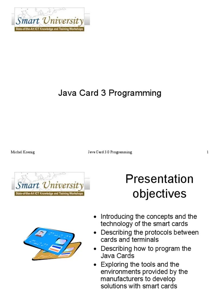Java Card 3 Public Key Cryptography Java (Programming Language)