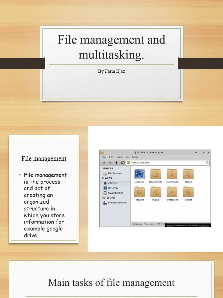 File Management and Multitasking (Full Information Required For Olevel