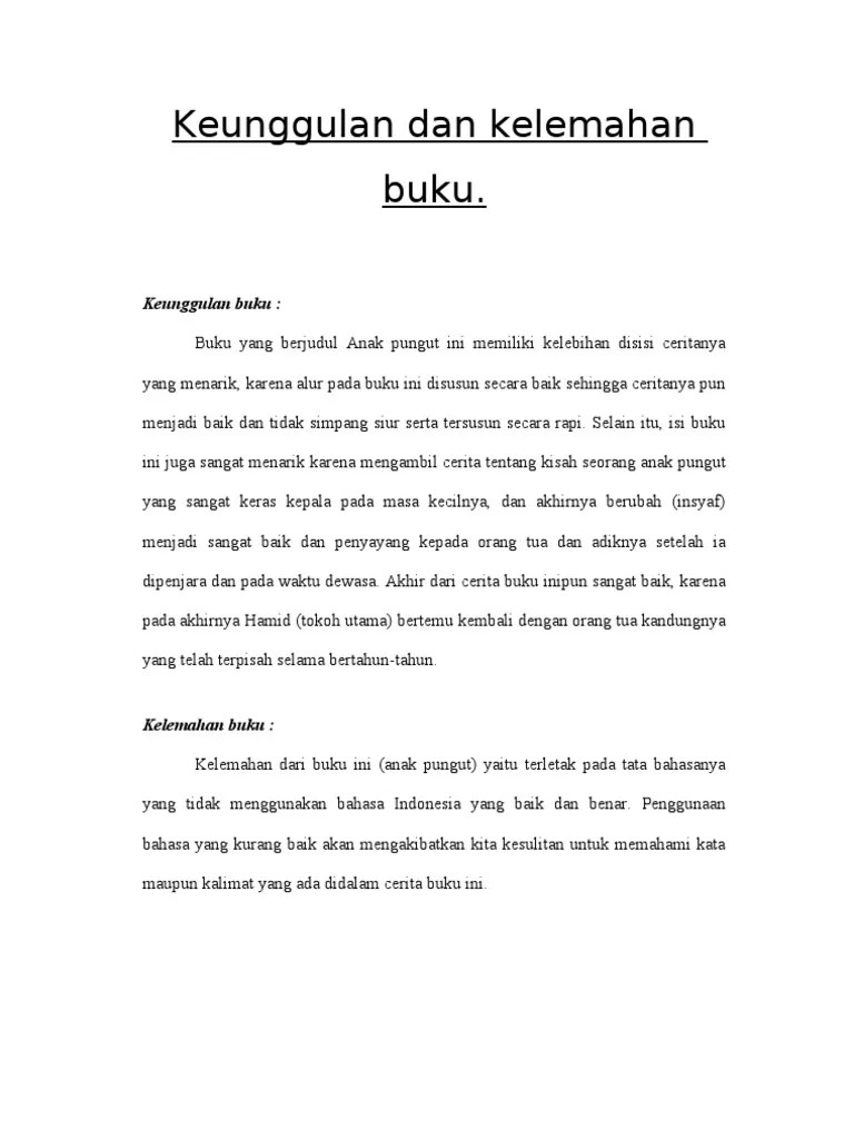 Keunggulan Dan Kelemahan Buku