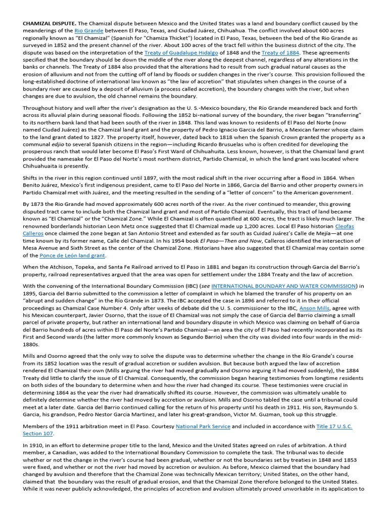 Chamizal Dispute PDF