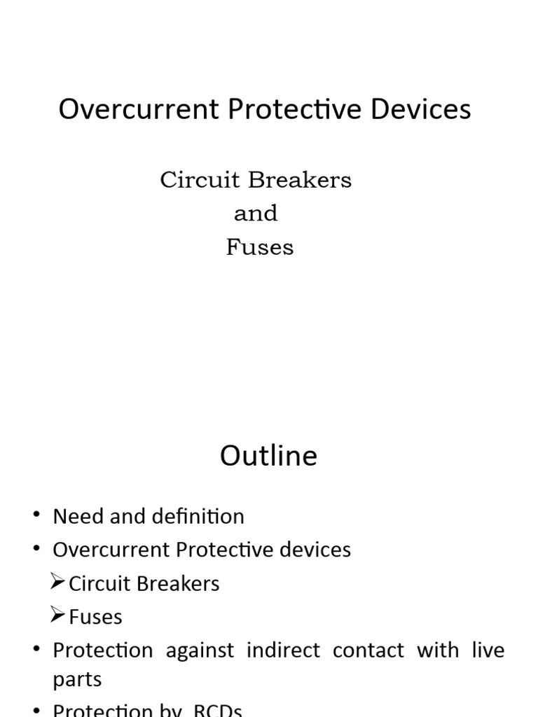 Circuit Breakers Types PDF Fuse (Electrical) Switch