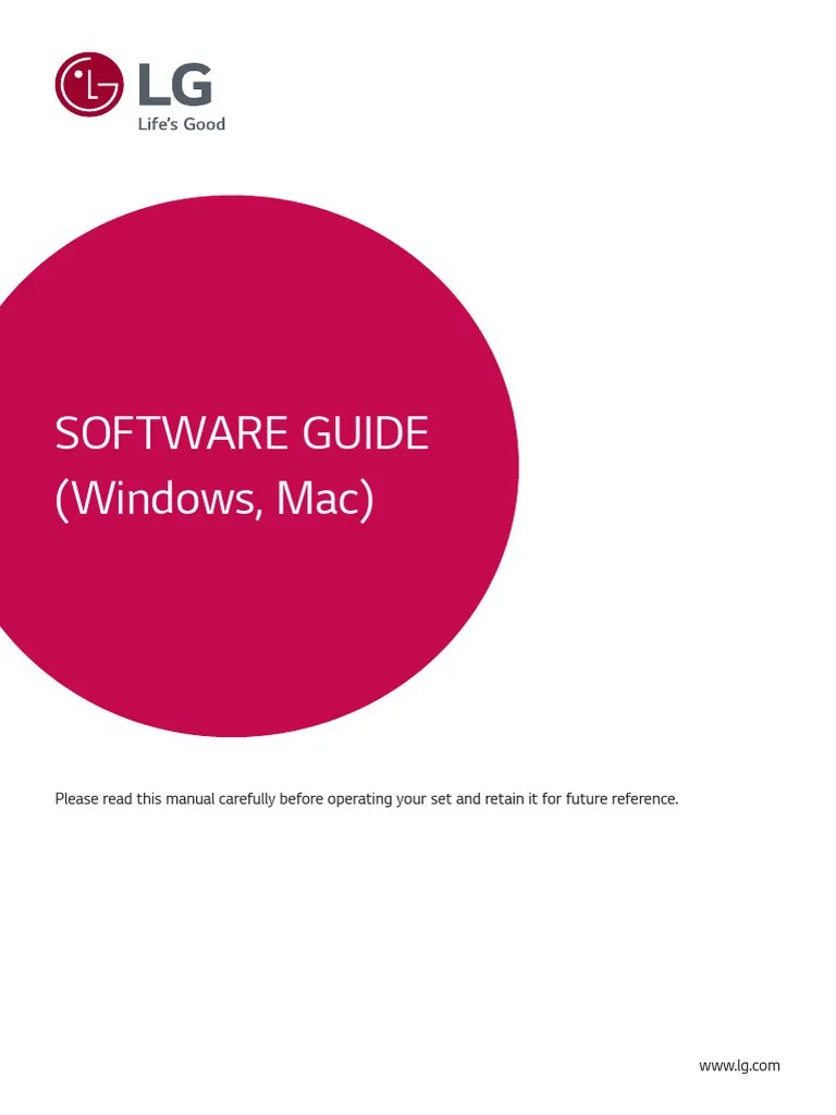 SW_Guide_LG Calibration Studio PDF