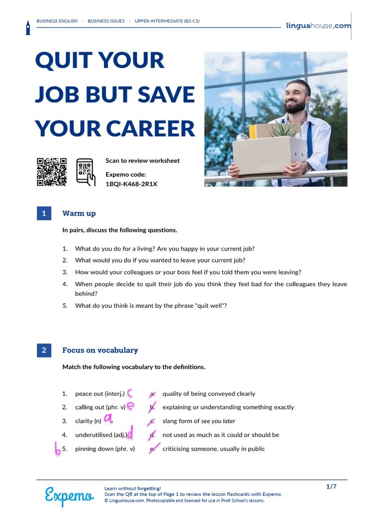 Quit Your Job But Save Your Career British English Student PDF(09)