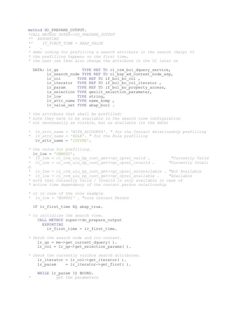 SAP CRM Set Default Value Drop Down Search Attribute PDF