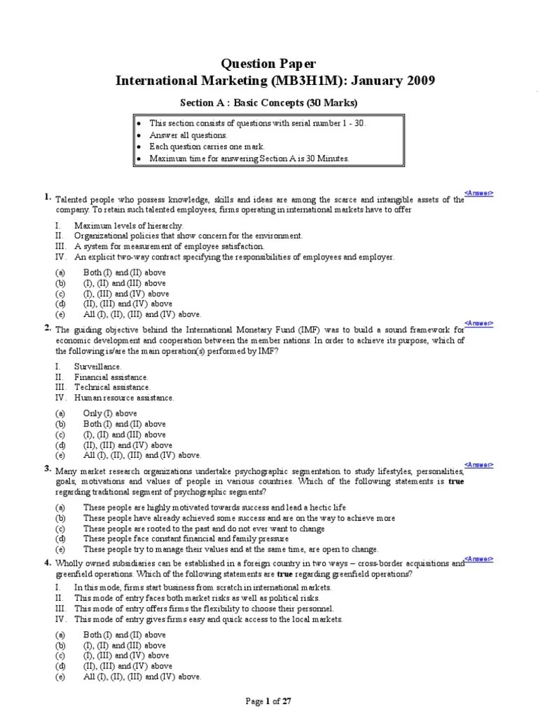 University MBA International