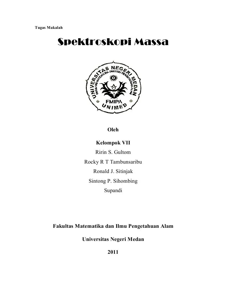 SPEKTROSKOPI MASSA (MAKALAH)