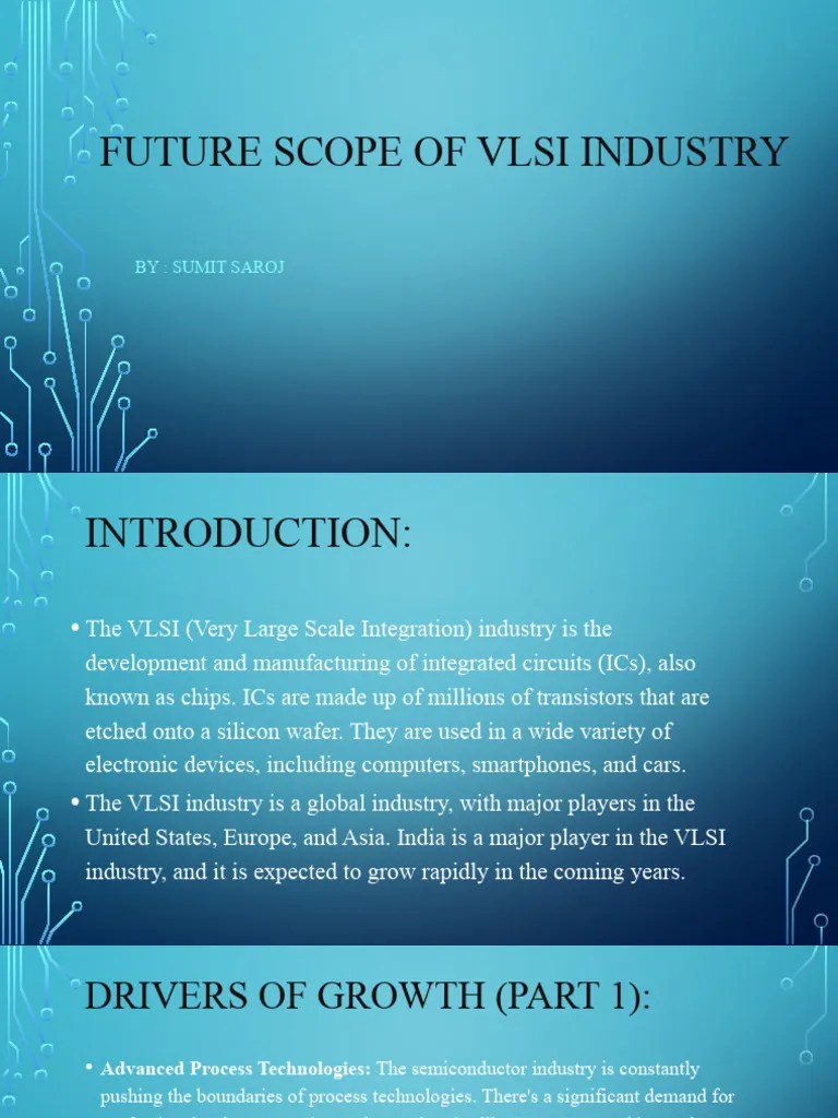 Future Scope of VLSI Industry PDF Integrated Circuit