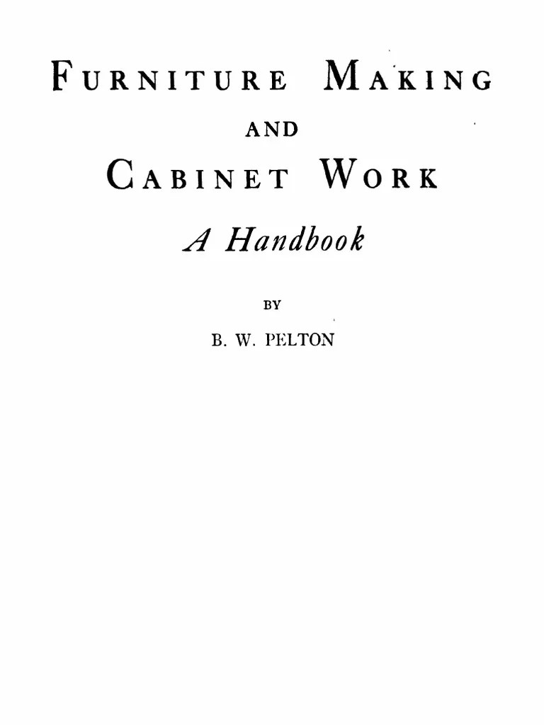 Furniture Design Handbook PDF