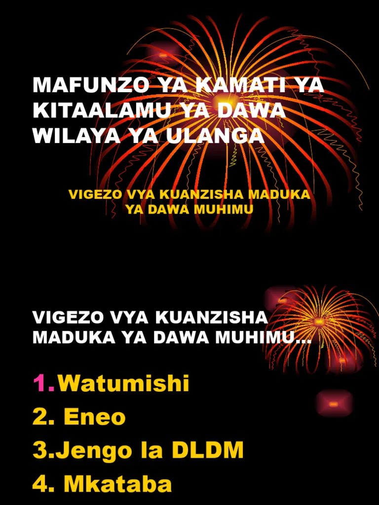 TRAINING for DDTC Procedure for Operating ADDO.swahili PDF