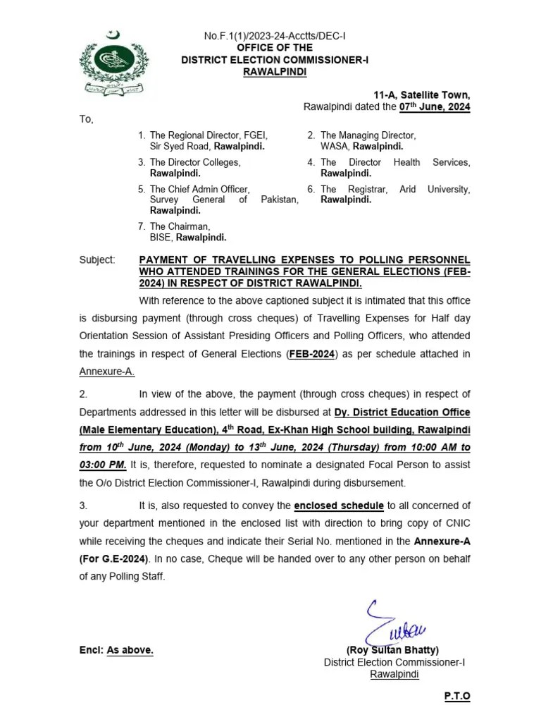 Letter to Deptt. (DEO Office Vanue) PDF