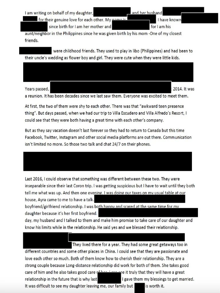 Proof of Relationship Acknowledgement PDF