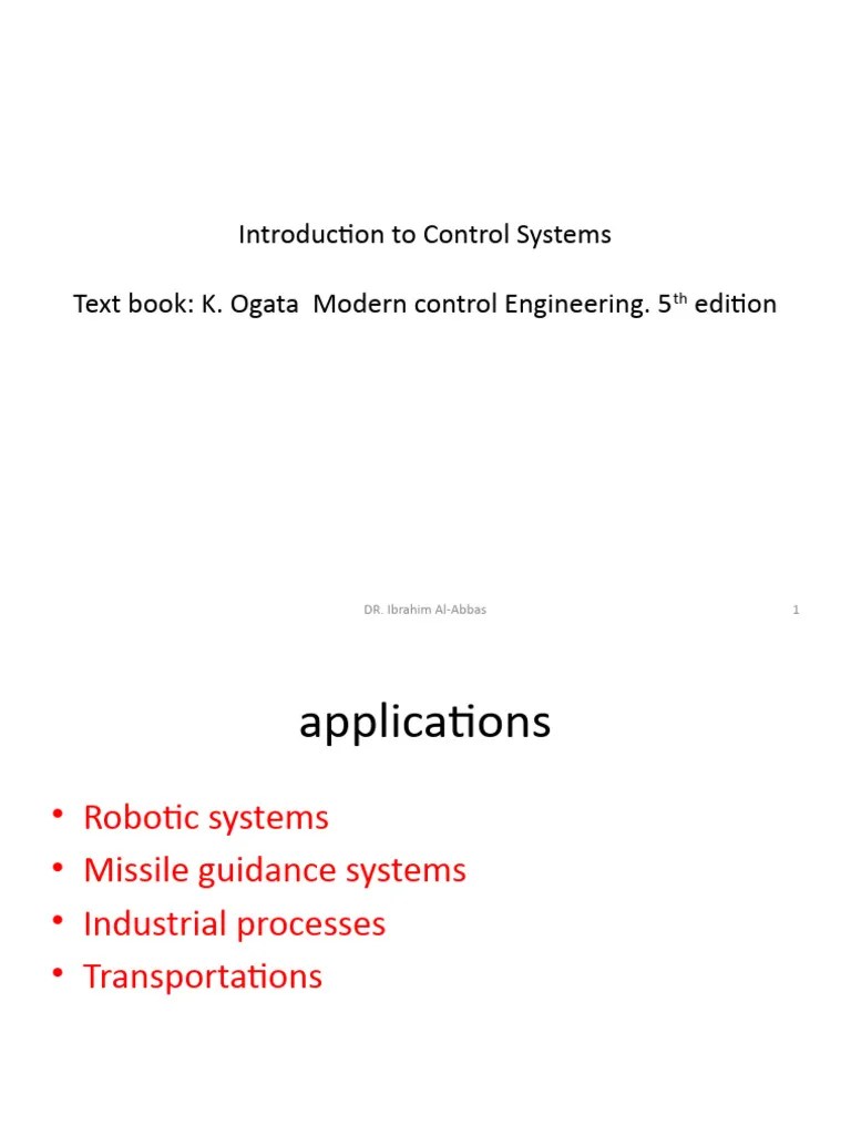 Control Theory Slides PDF Laplace Transform Control Theory