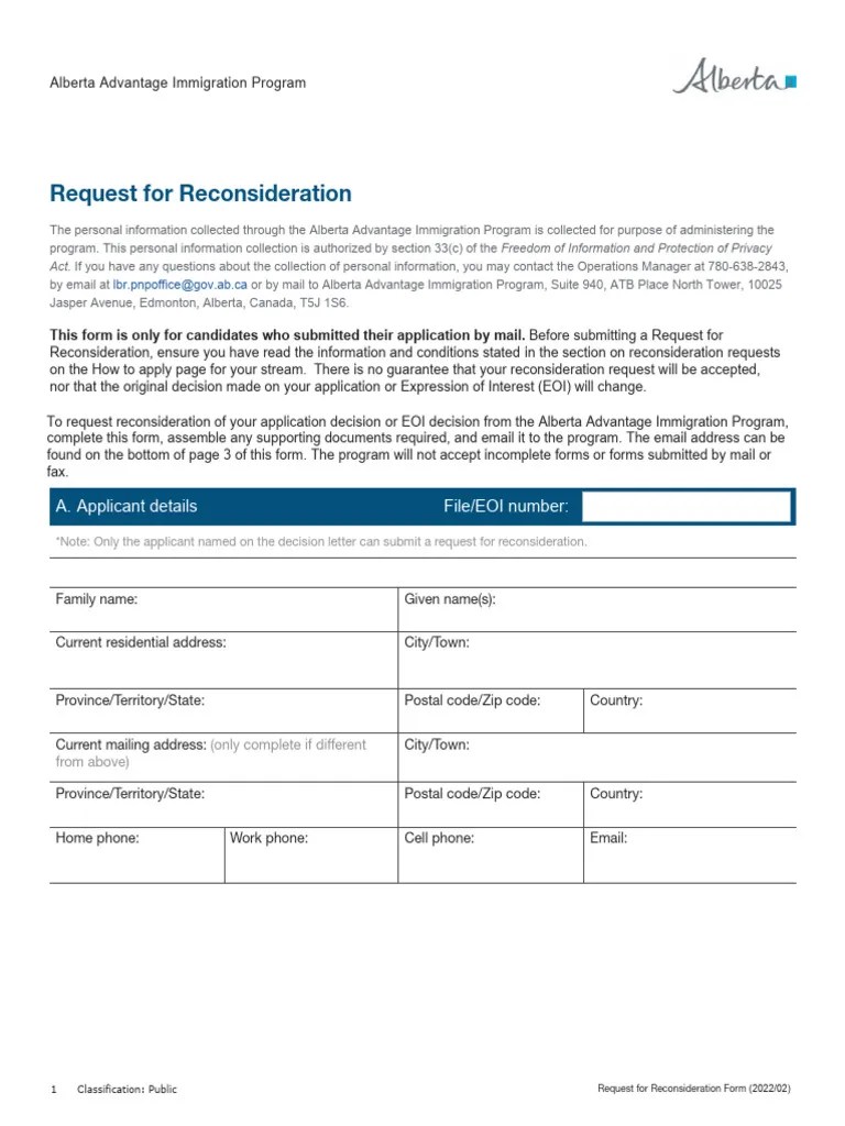 LBR Aaip Request Reconsideration Form PDF United States Postal(04)