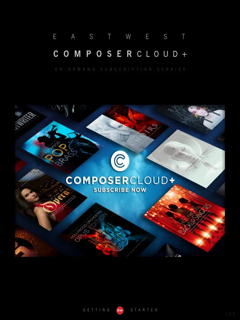 EastWest Composer Cloud Getting Started PDF Software Computing