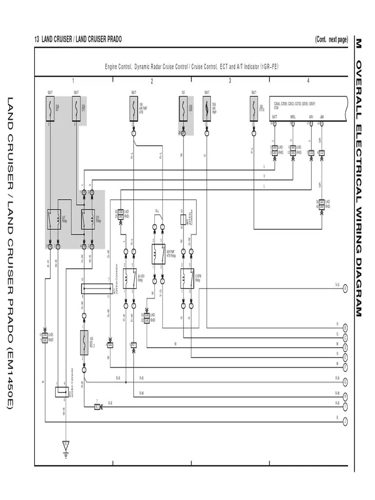Diagrama Electrico MOTOR ECT 1GR-FE | PDF