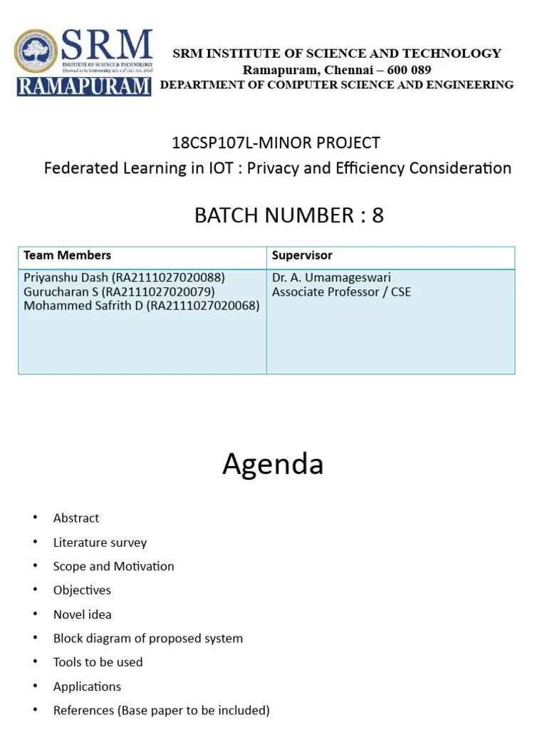 Zeroth Review PPT Template PDF Of Things Artificial