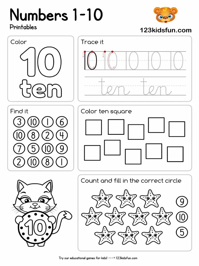 number-worksheets-10 | PDF