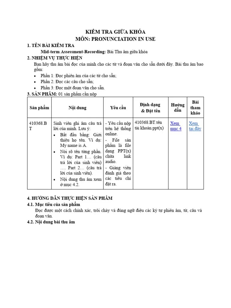 Project Pronunciation PDF