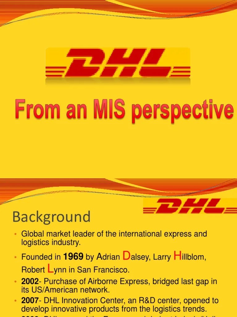 DHL Final MIS perspective Logistics Supply Chain Management