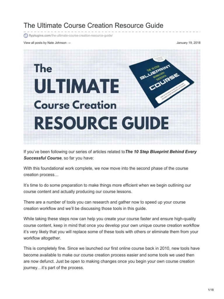 The Ultimate Course Creation Resource Guide PDF Microphone Mobile App