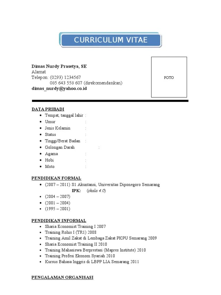 Tren Download Template Cv Kosong Word 2022 Medical Record Riset
