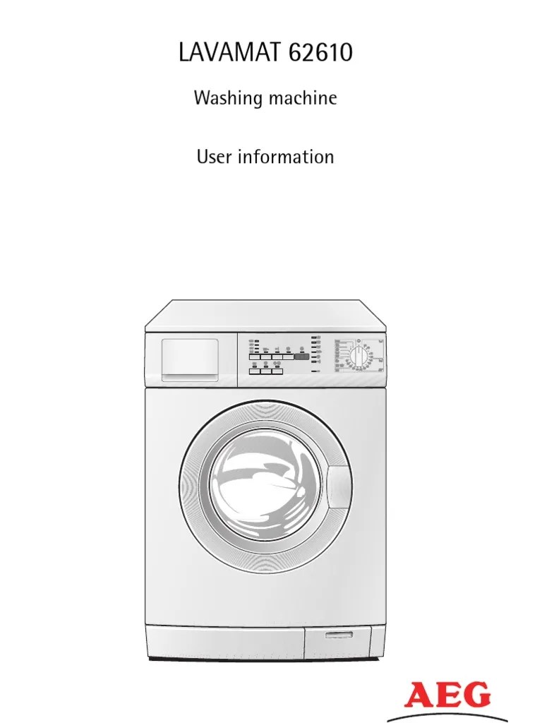 AEG Washing Machine Manual Washing Machine Ac Power Plugs And Sockets