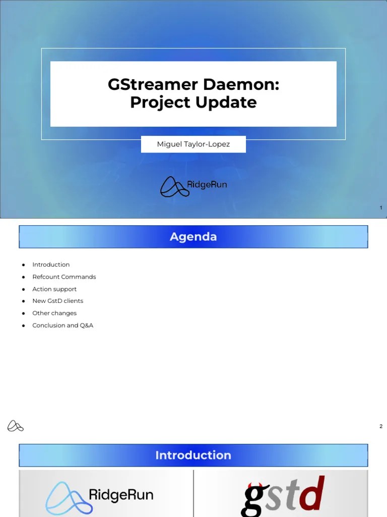 GStreamer Daemon_ Project Update Download Free PDF Embedded System