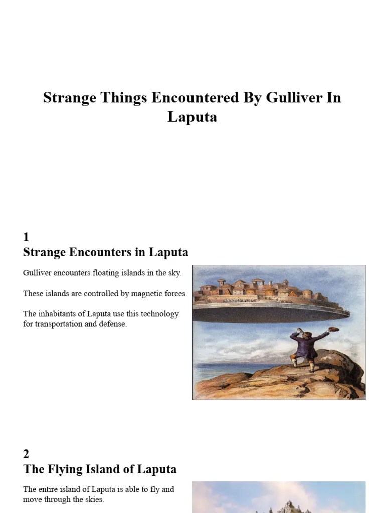 Strange Things Encountered by Gulliver in Laputa PDF Social Science