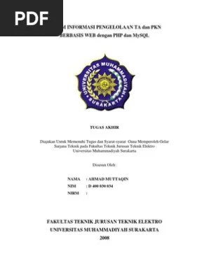 Proposal Sistem Informasi Berbasis Web | PDF