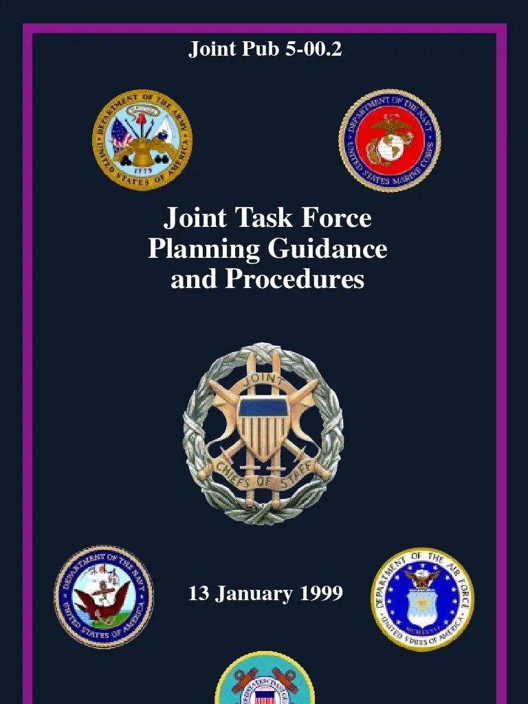 Joint Task Force Planning Guidance and Procedures(99) Staff (Military) Command And Control