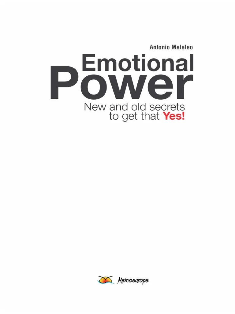 Emotional Power New and Old Secrets To P PDF