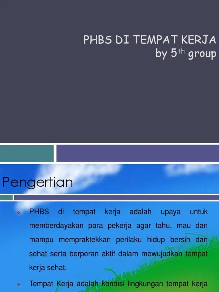 PHBS Di Tempat Kerja (PKIP)