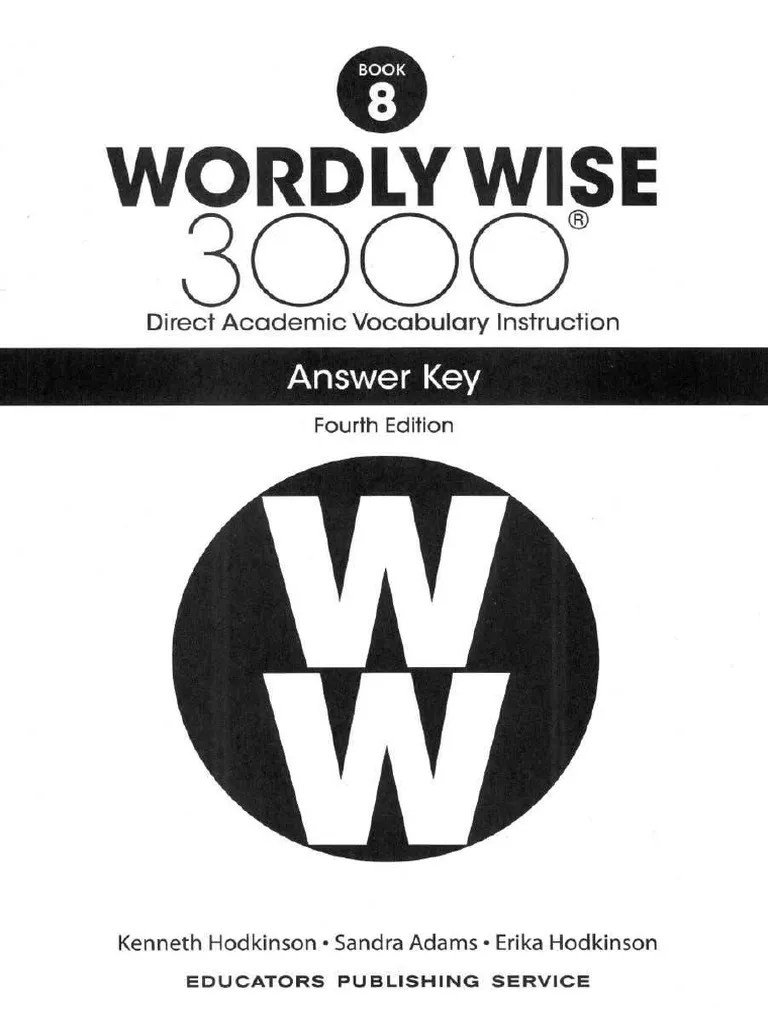Wordly Wise Book 8 Answer Key | PDF