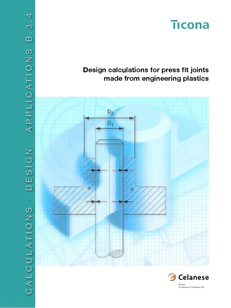 B.3.4 Design Calculations For SnapFit Joints, Farbig Thermoplastic
