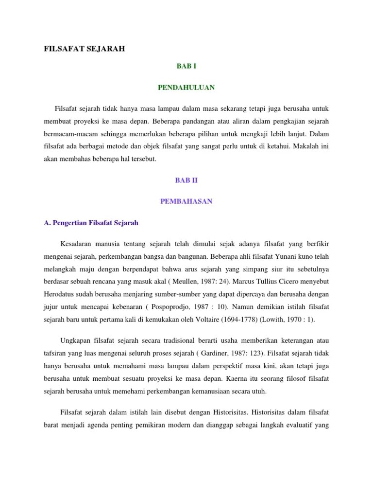 Filsafat Sejarah | PDF