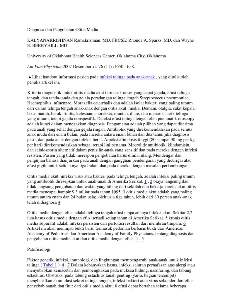 Jurnal Aafp Otitis Media Terapi