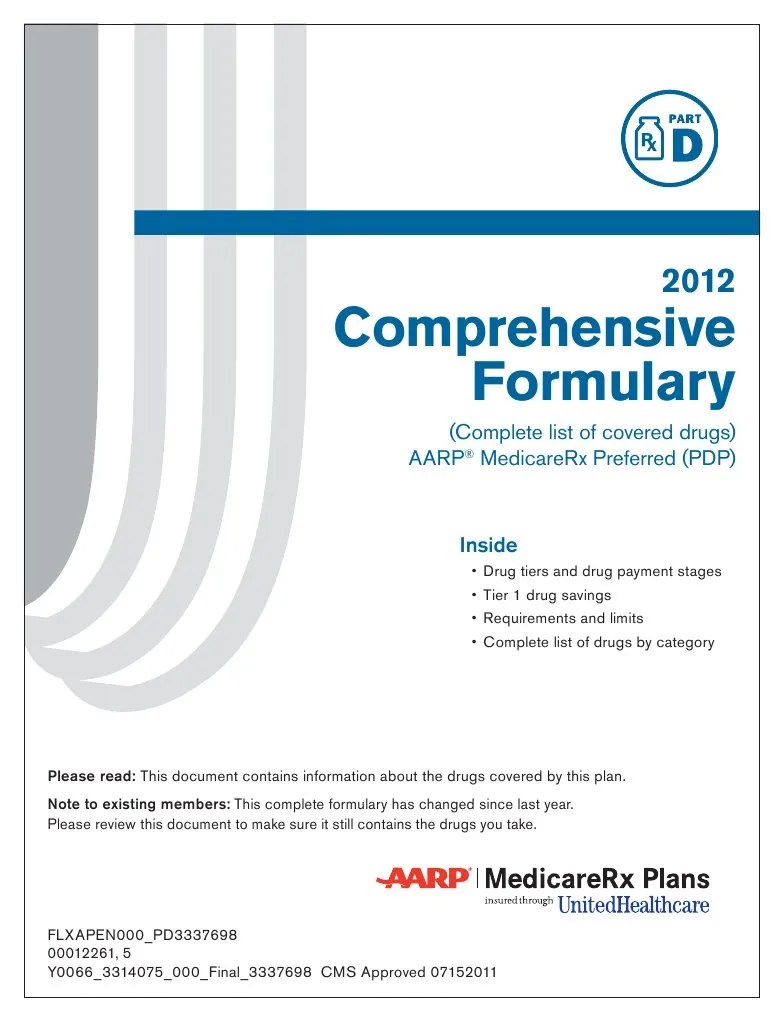 Complete Drug Formulary Medicare Part D Pharmacy
