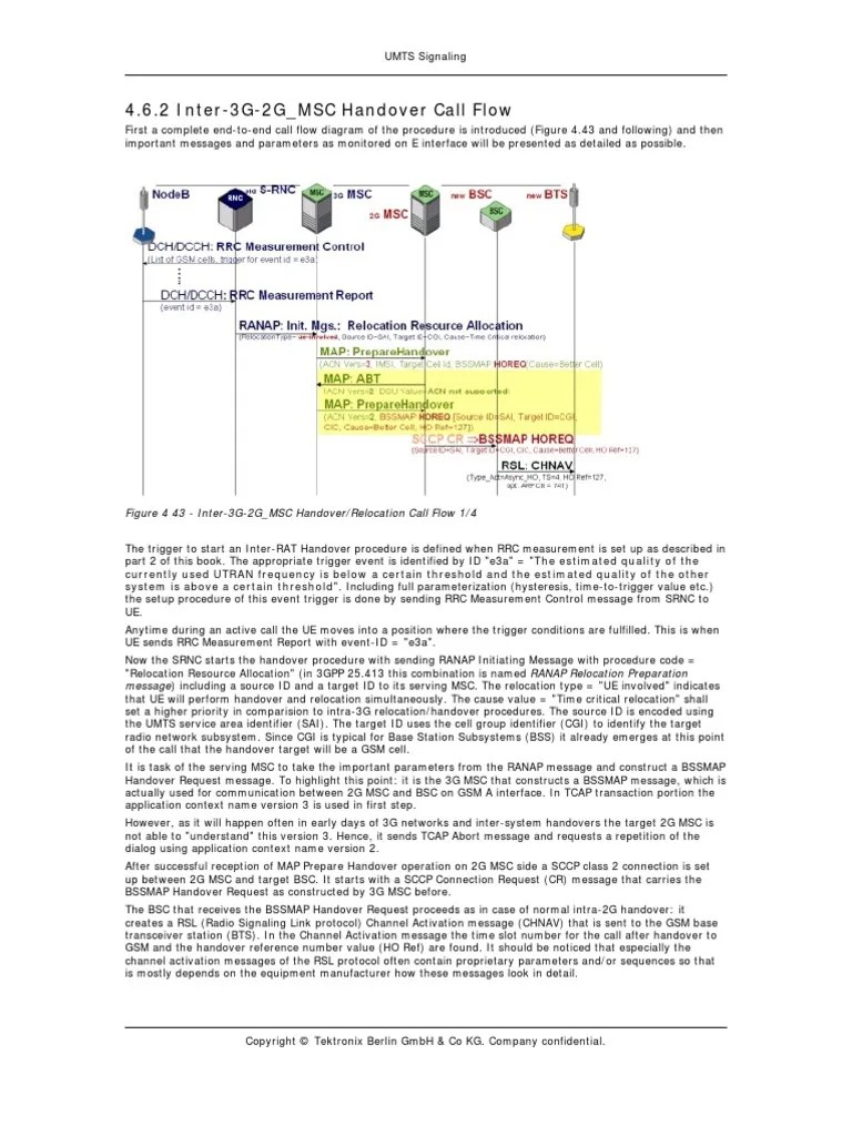 3G To GSM-Call-Flow | PDF | Telecommunications | Telecommunications