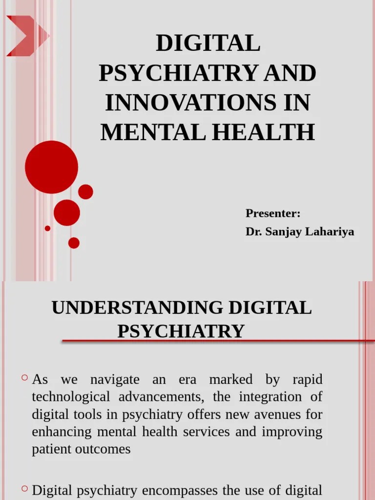 Digital Psychiatry And Pdf