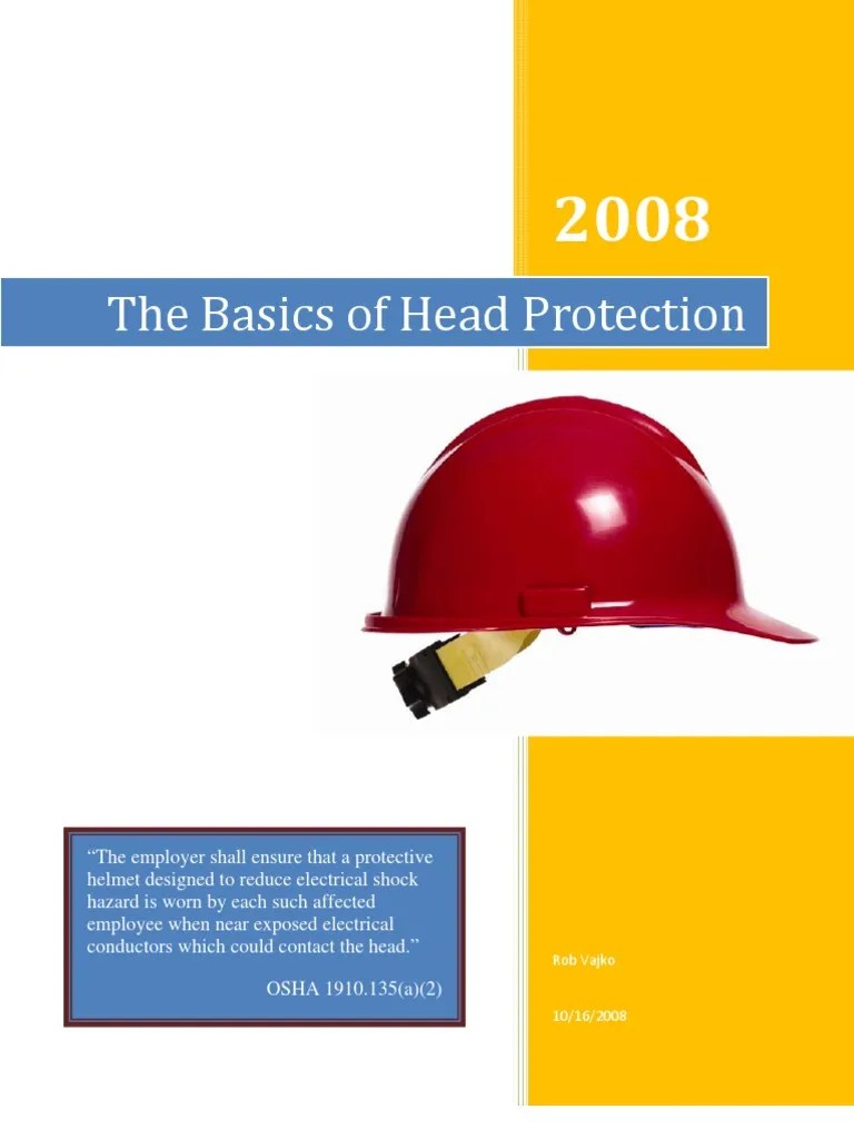 The Basics of Head Protection Hat Occupational Safety And Health